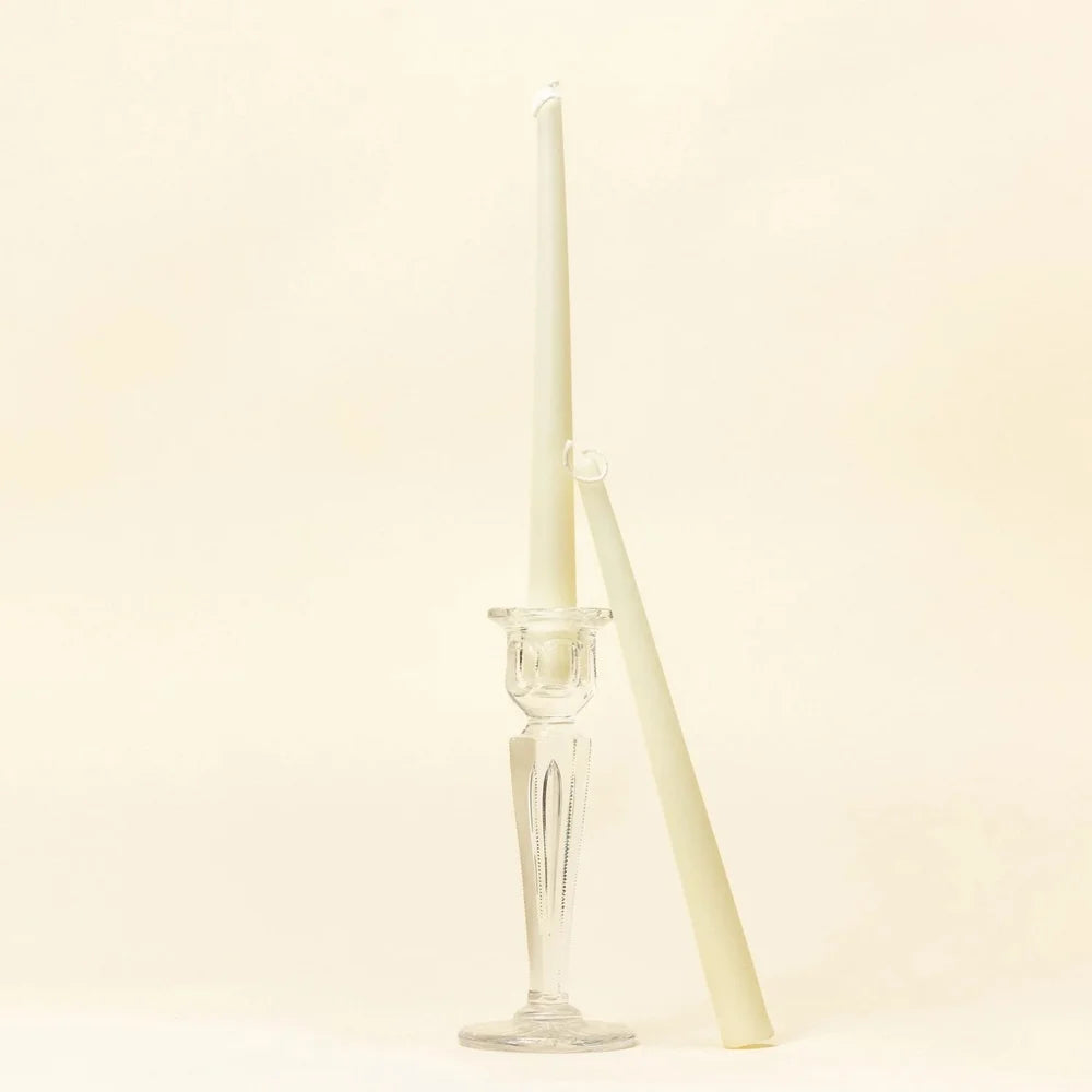 100% Beeswax Taper Candle- Set of 2- Assorted Colors