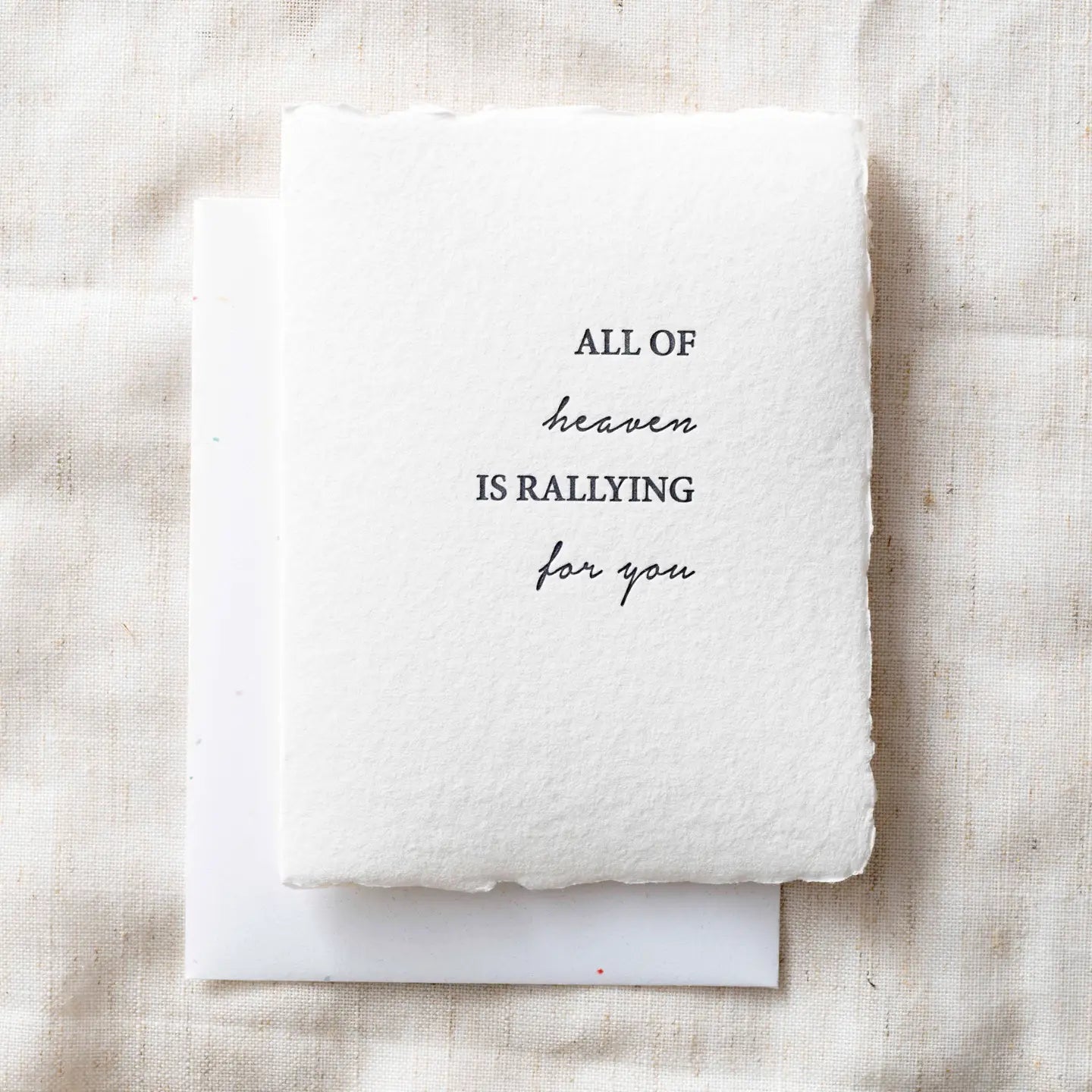 All of Heaven is Rallying for You- Greeting Card