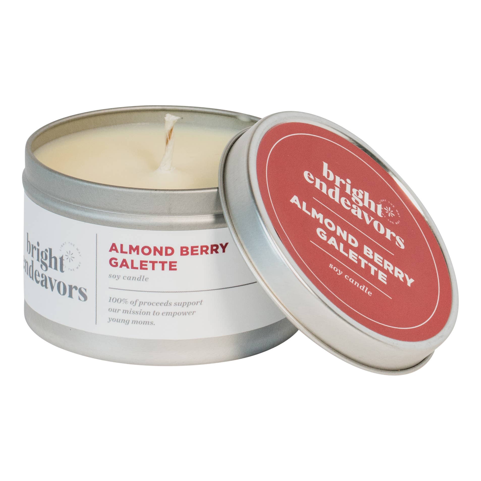Almond Berry Galette Soy Candle: 9oz Signature Glass