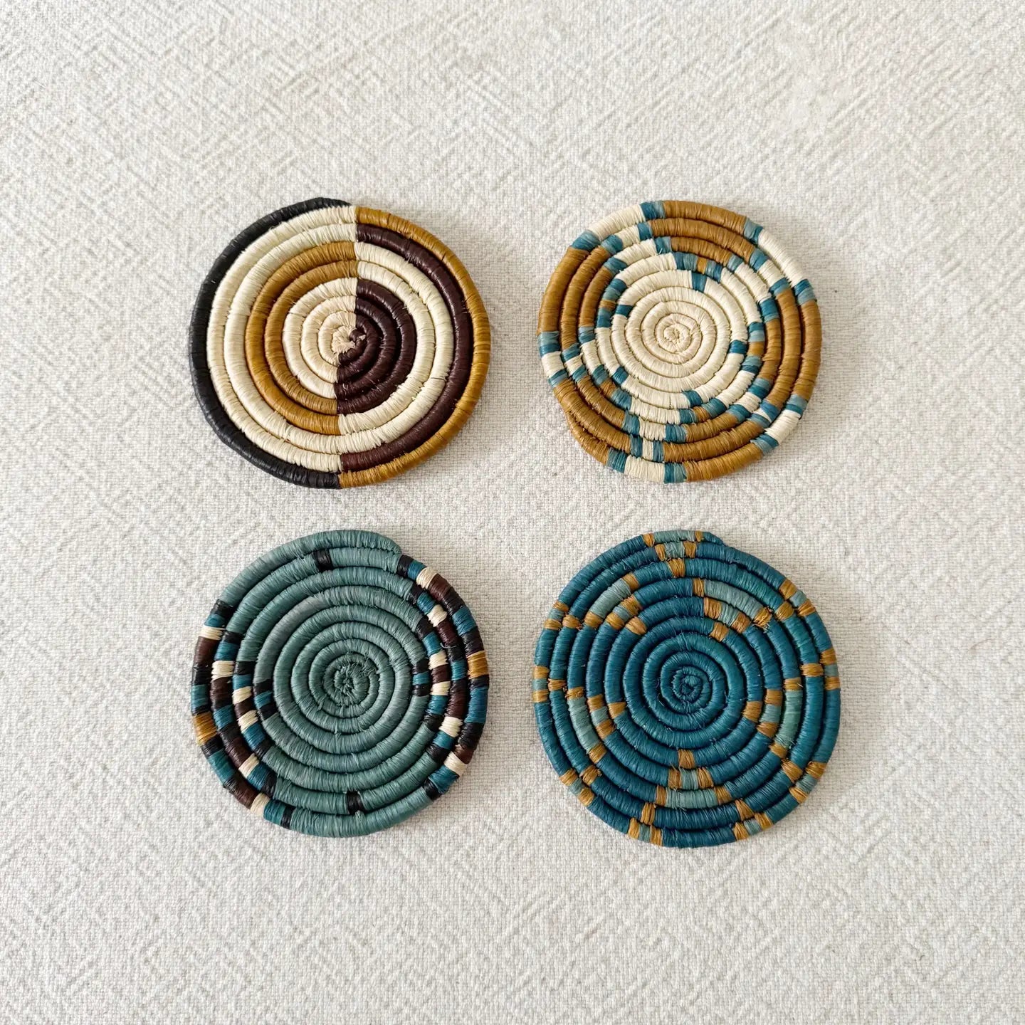 Amsha Woven Coasters Set- Assorted Styles