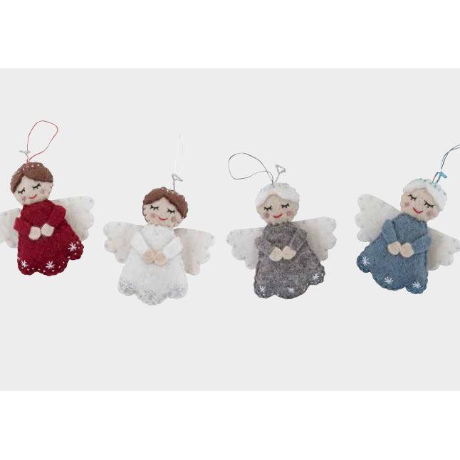 Angel with Halo Ornament- Assorted Colors-Sold Individually