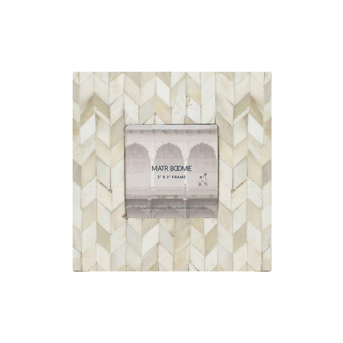 Artemis 3x3 Picture Frame - Handcrafted Bone