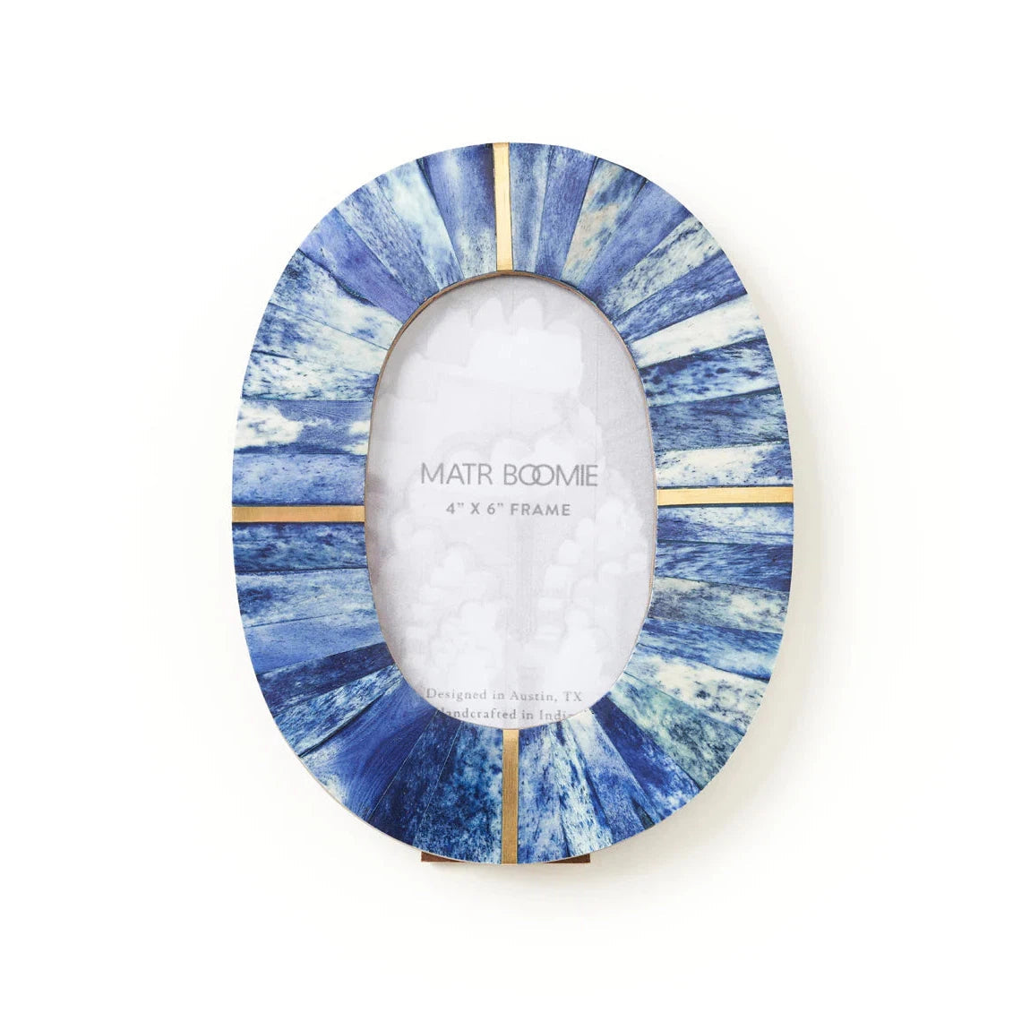 Artemis Indigo Oval Picture Frame