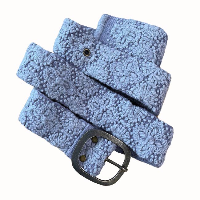 Azure Seas Wool Belt- Assorted Sizes