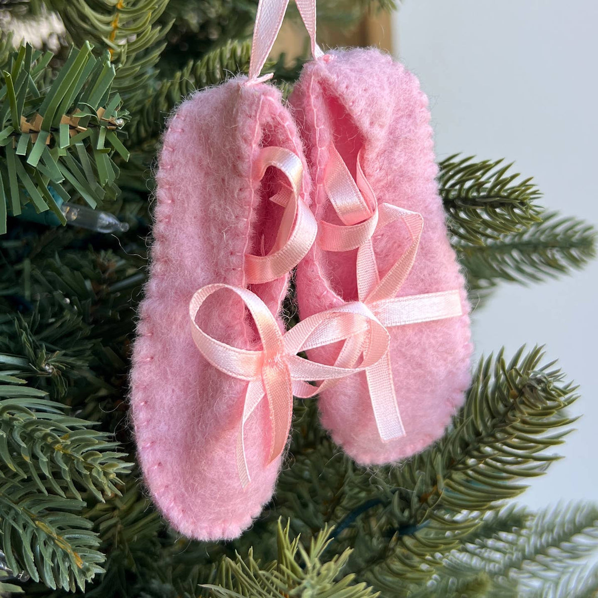 Ballet Slippers Felt Wool Ornament