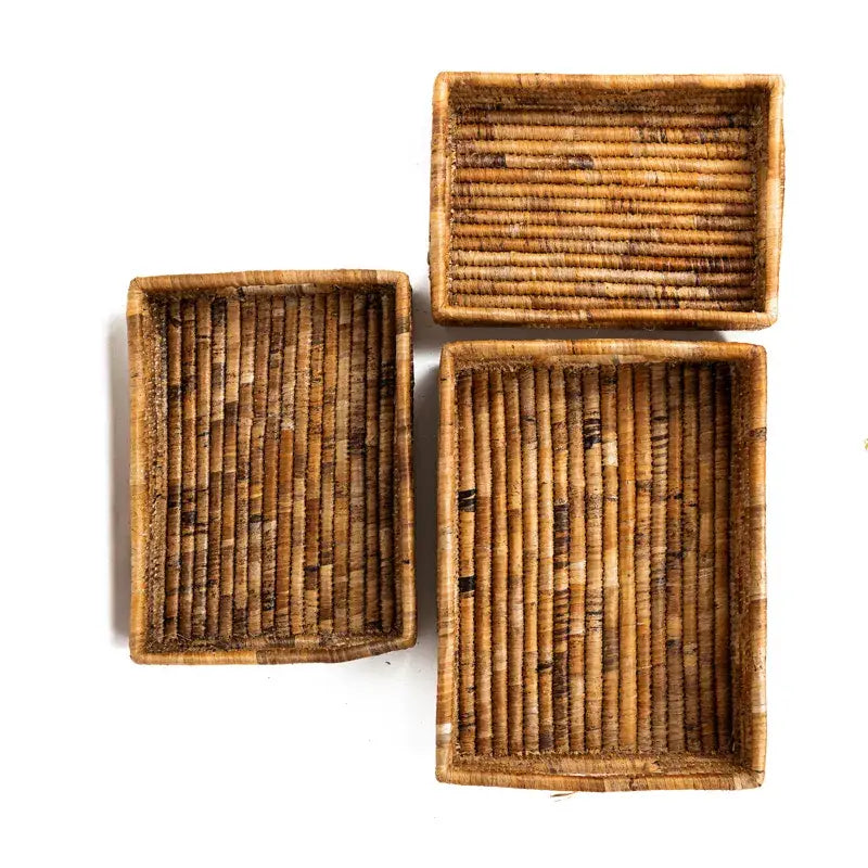 Banana Leaf Nesting Tray- Assorted Sizes- Sold Individually (*Local Pickup/Local Delivery Only)