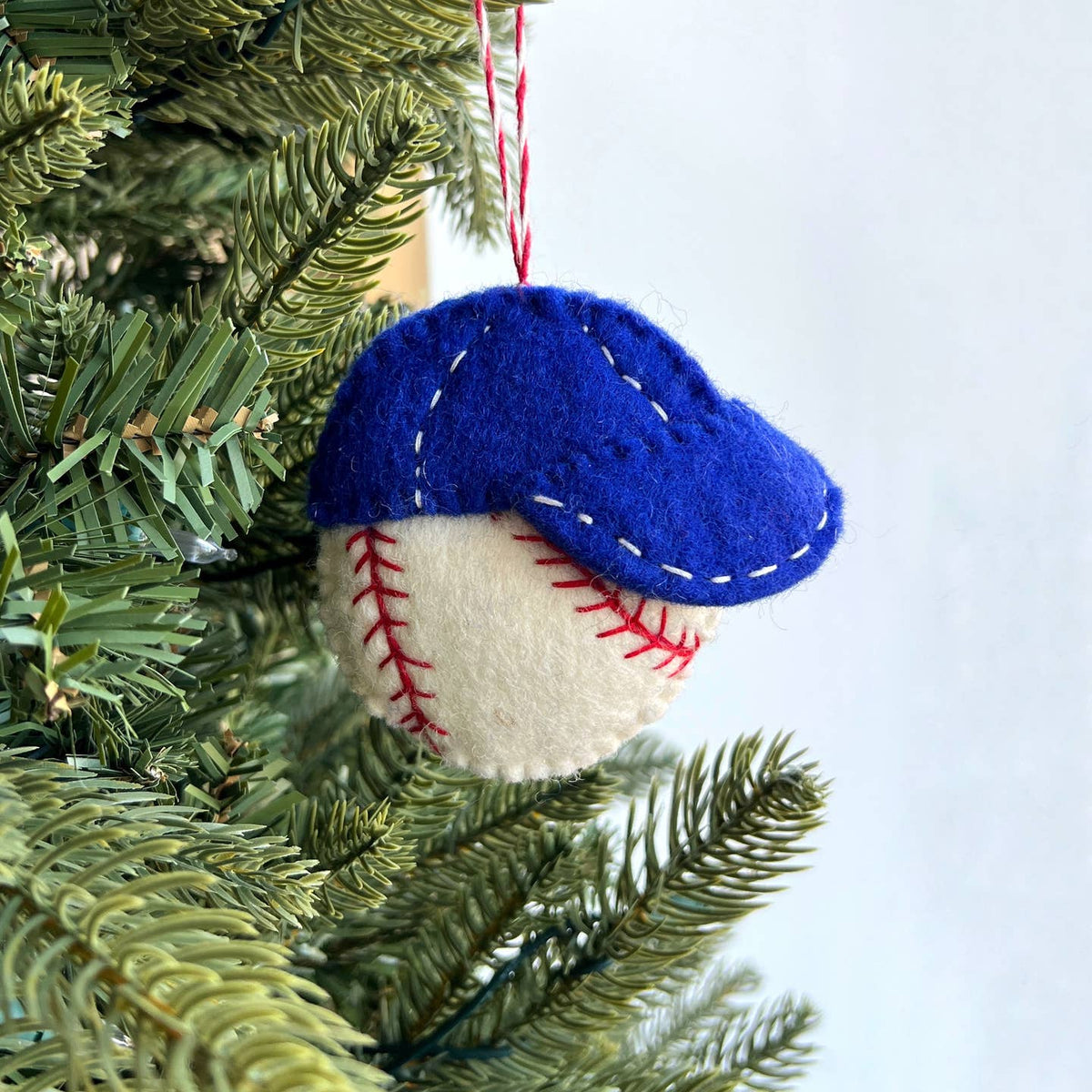 Baseball Cap Felt Wool Ornament