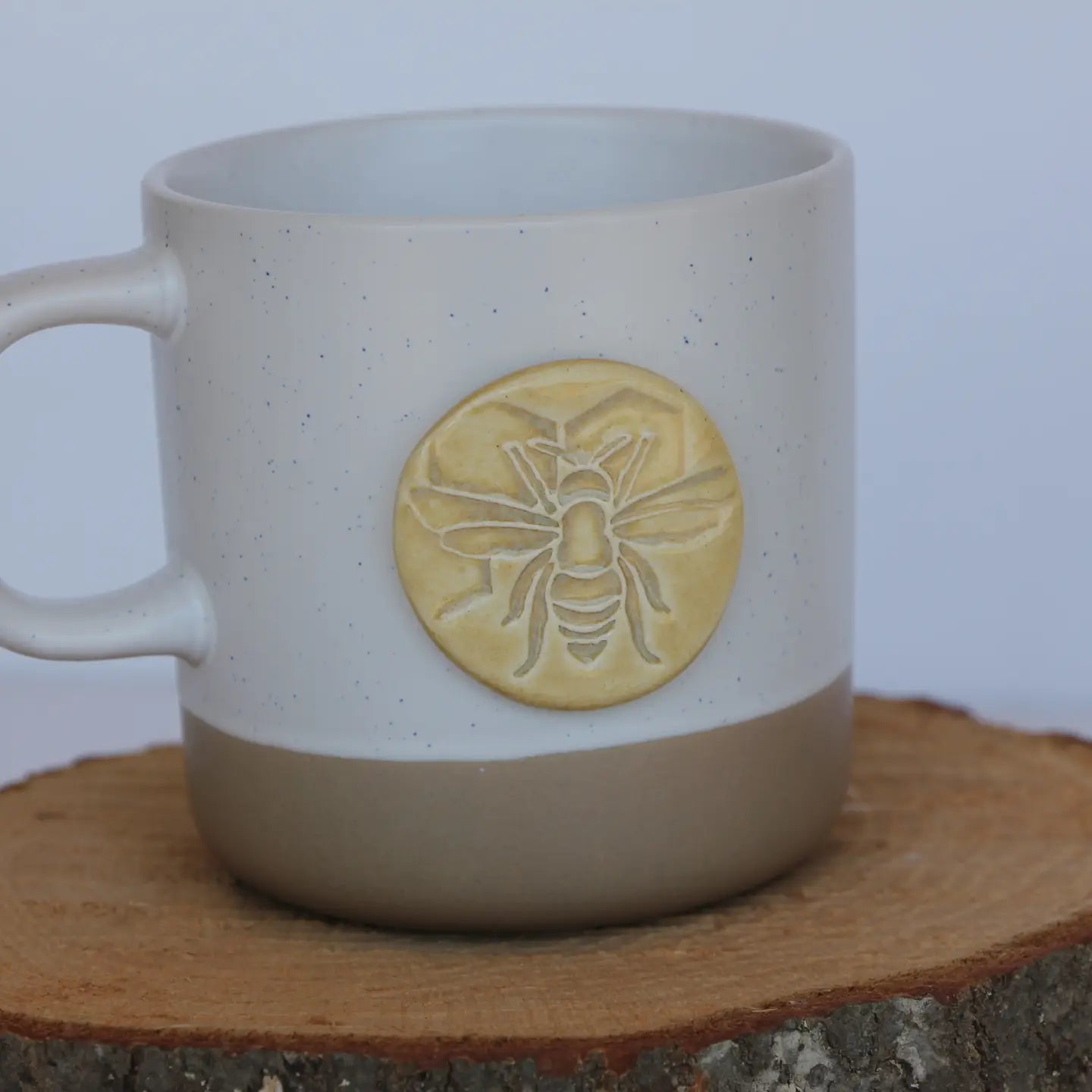Bee Stamped Mug: Cabin Style (10oz)