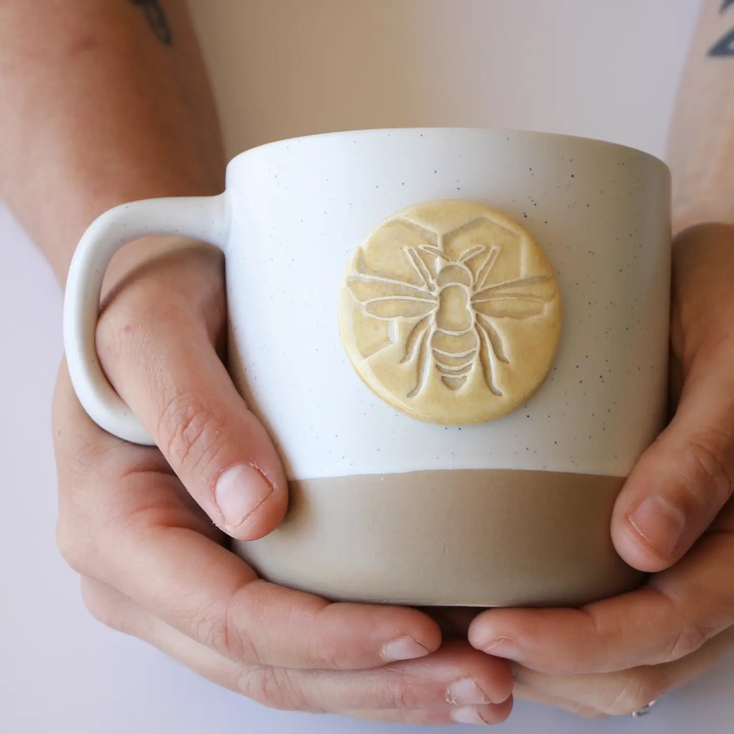 Bee Stamped Mug: Cabin Style (10oz)