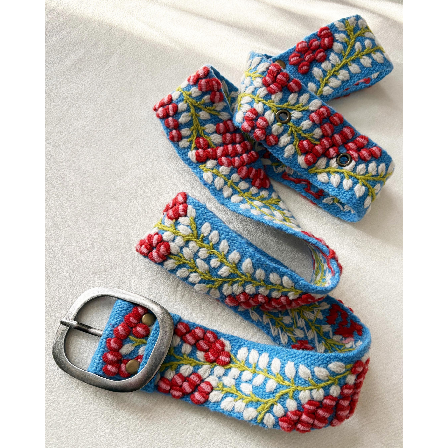 Berries on Vine Wool Belt- Assorted Sizes