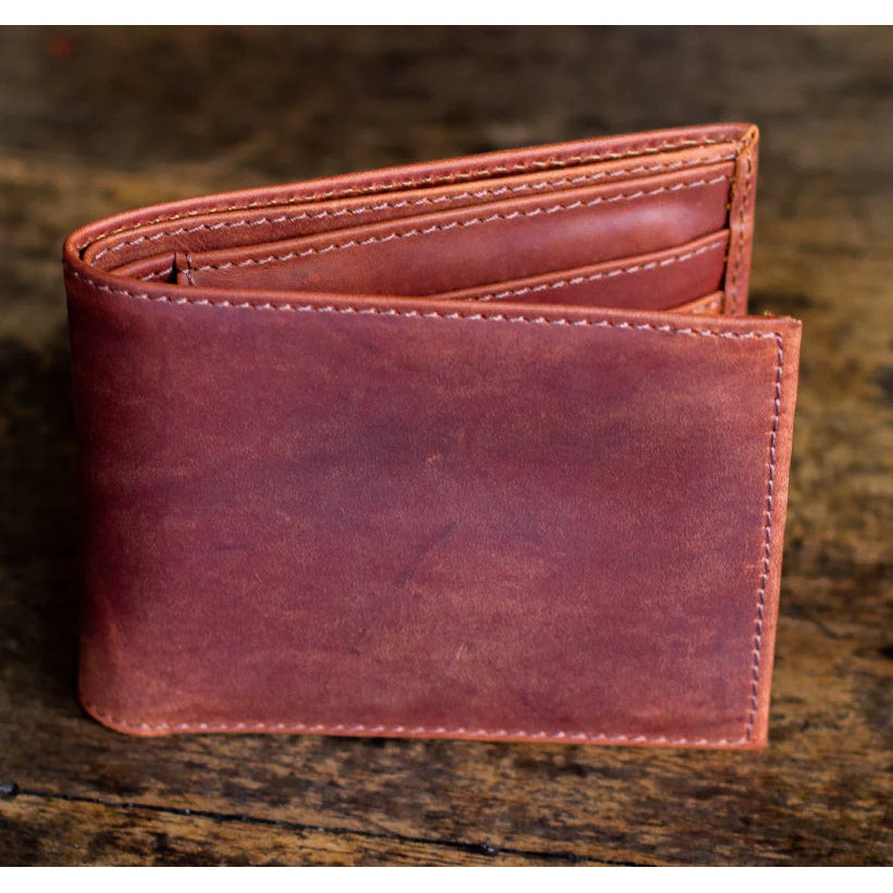 Bi- Fold Leather Wallet- Assorted Colors