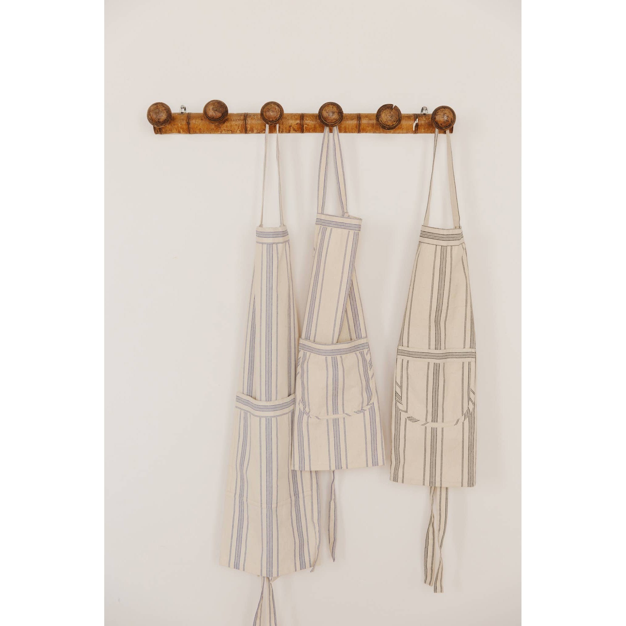 Blue Striped Cotton Apron- Assorted Sizes