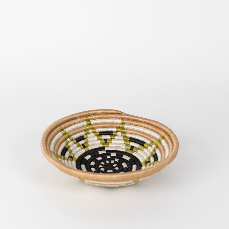 Boutique Vestine Green Woven Bowl- Assorted Sizes