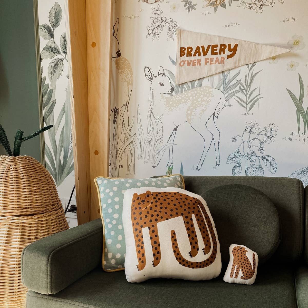 “Bravery Over Fear” Canvas Pennant