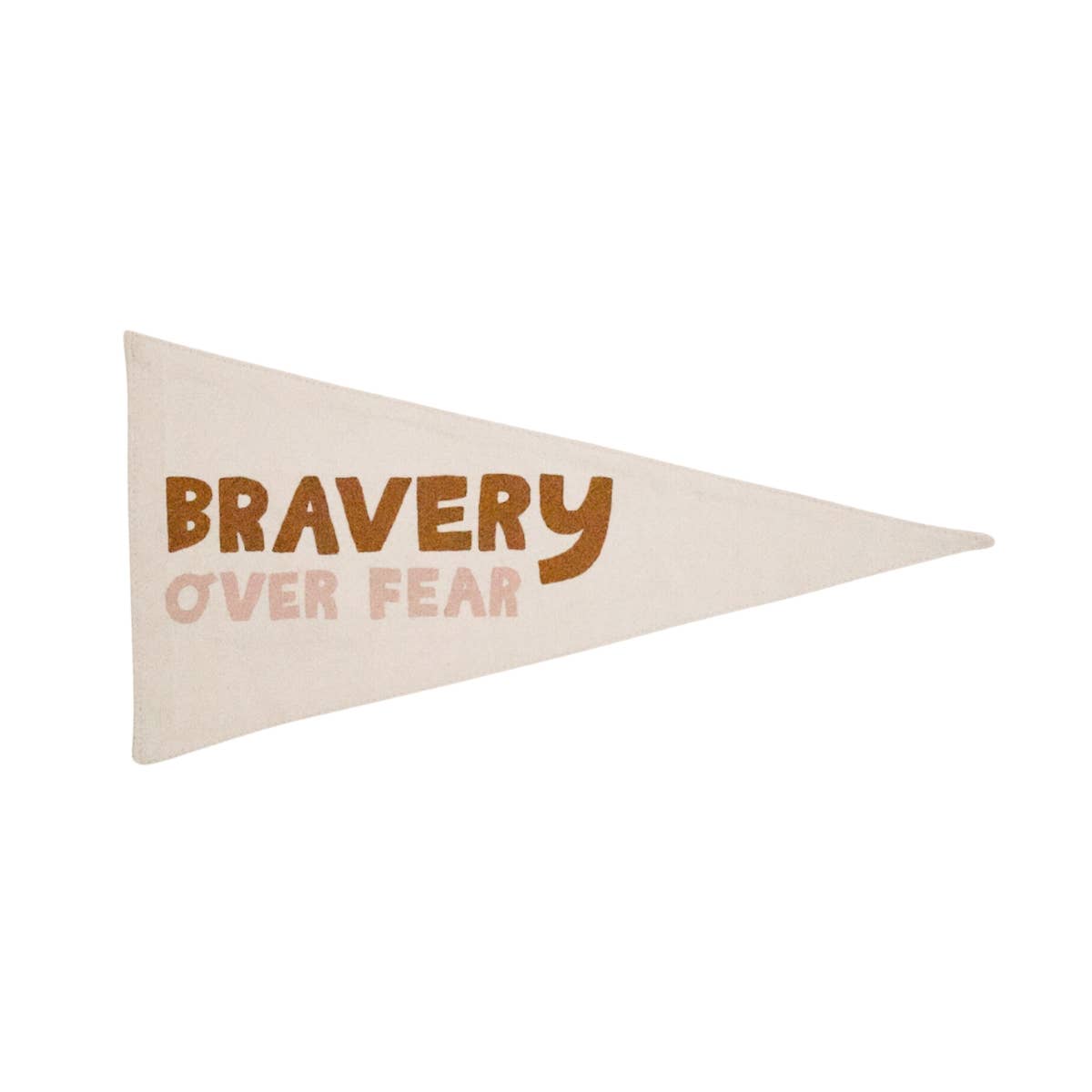 “Bravery Over Fear” Canvas Pennant