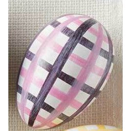 Brushstroke Gingham Egg - Sold Individually