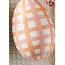 Brushstroke Gingham Egg - Sold Individually