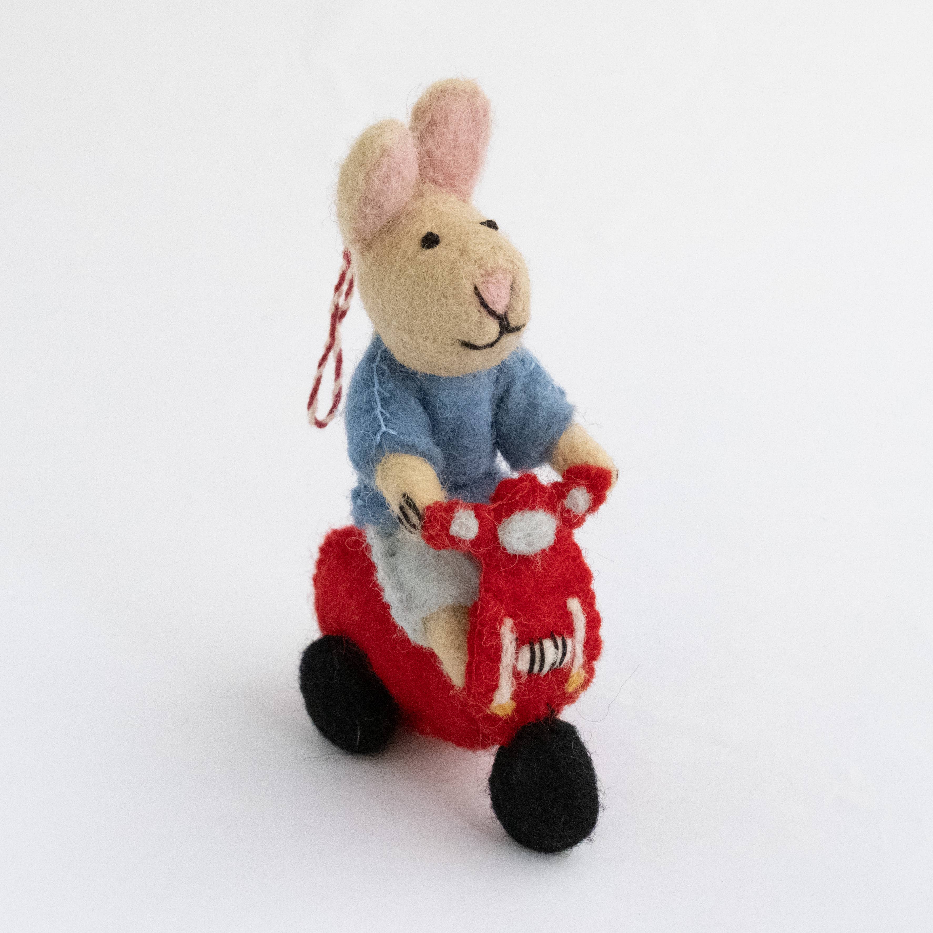 Bunny on Scooter Ornament