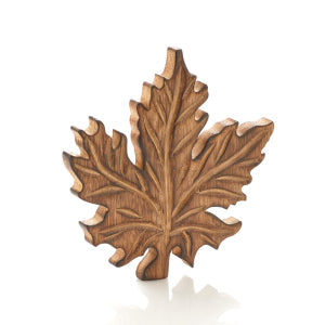 Carved Maple Leaf Trivet