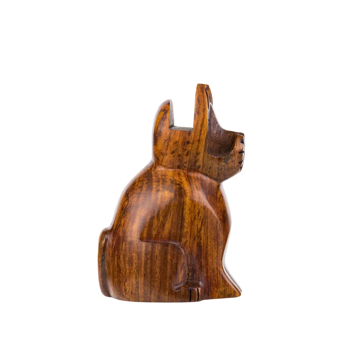 Cat Eyeglass Holder Stand - Hand Carved Wood