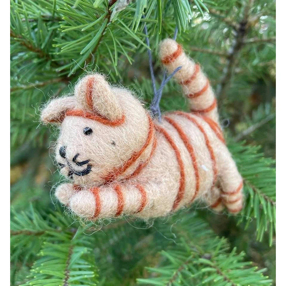 Cat Ornament- Assorted Colors- Sold Individually
