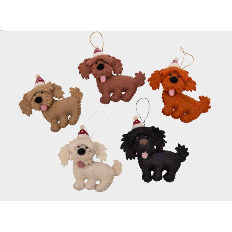 Cavoodle Ornament- Assorted Colors- Sold Individually