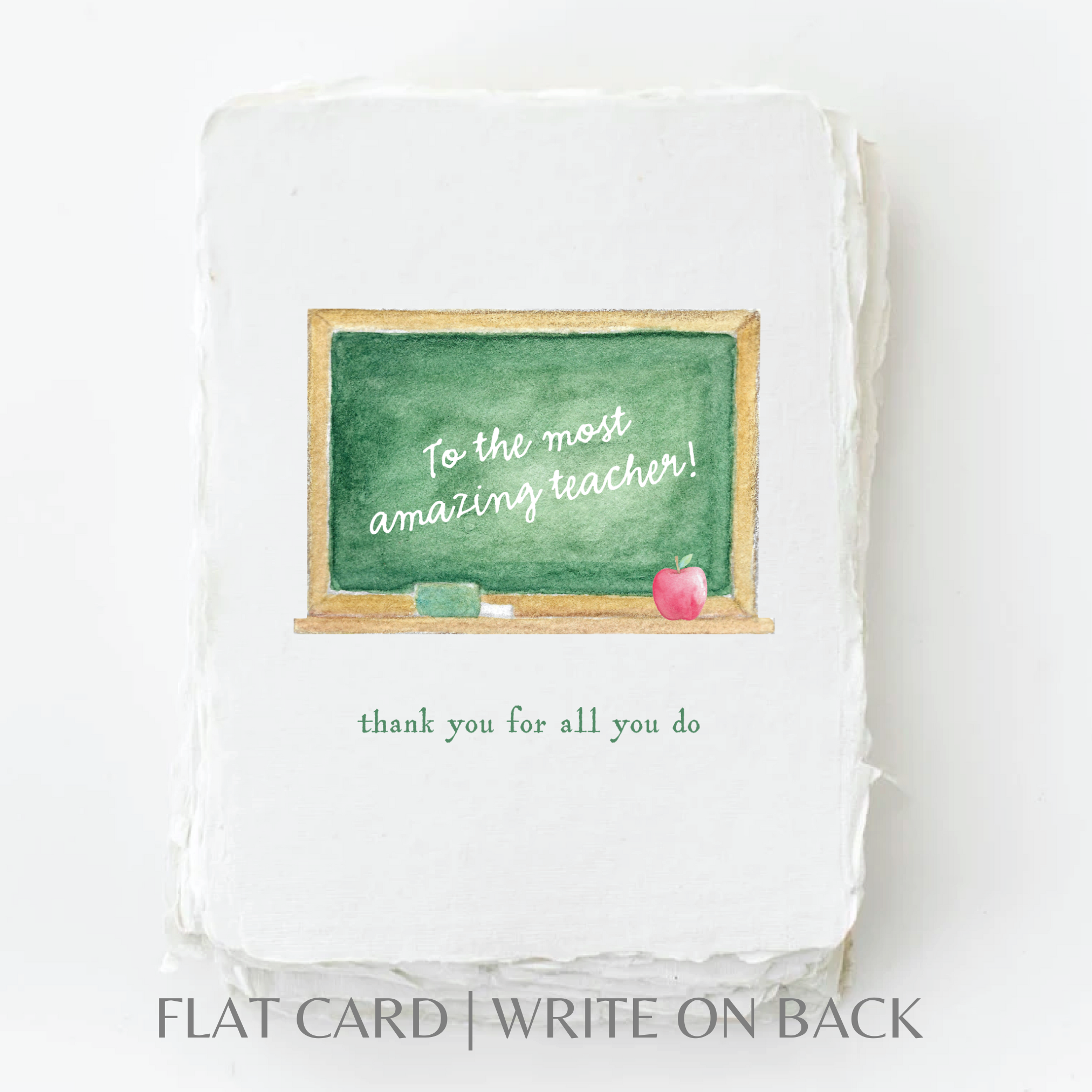 Chalkboard Amazing Teacher: Greeting Card