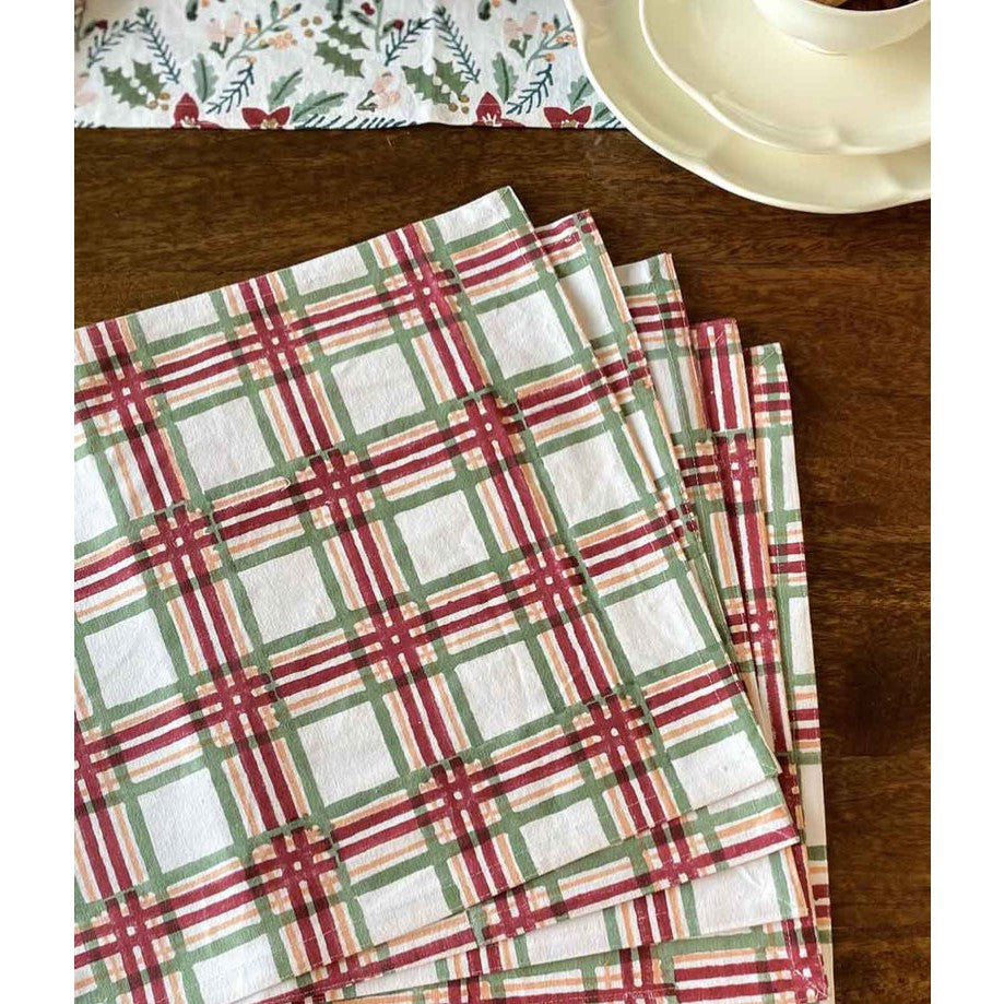 Christmas Plaid Placemat - sold individually