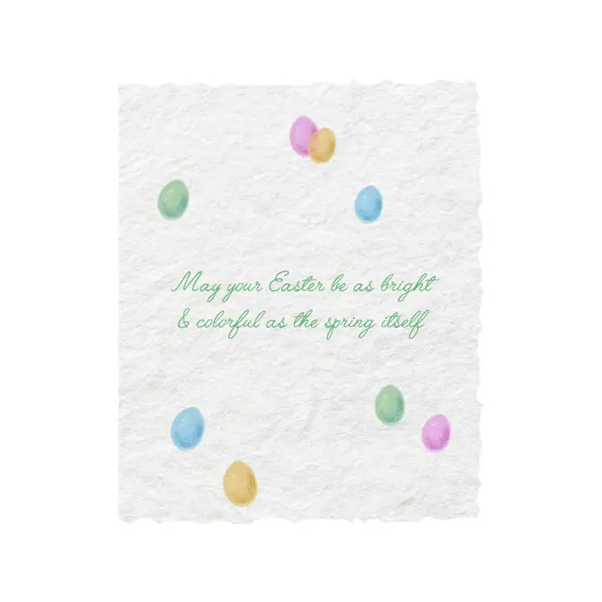 Colorful Easter-Easter Eggs Greeting Card