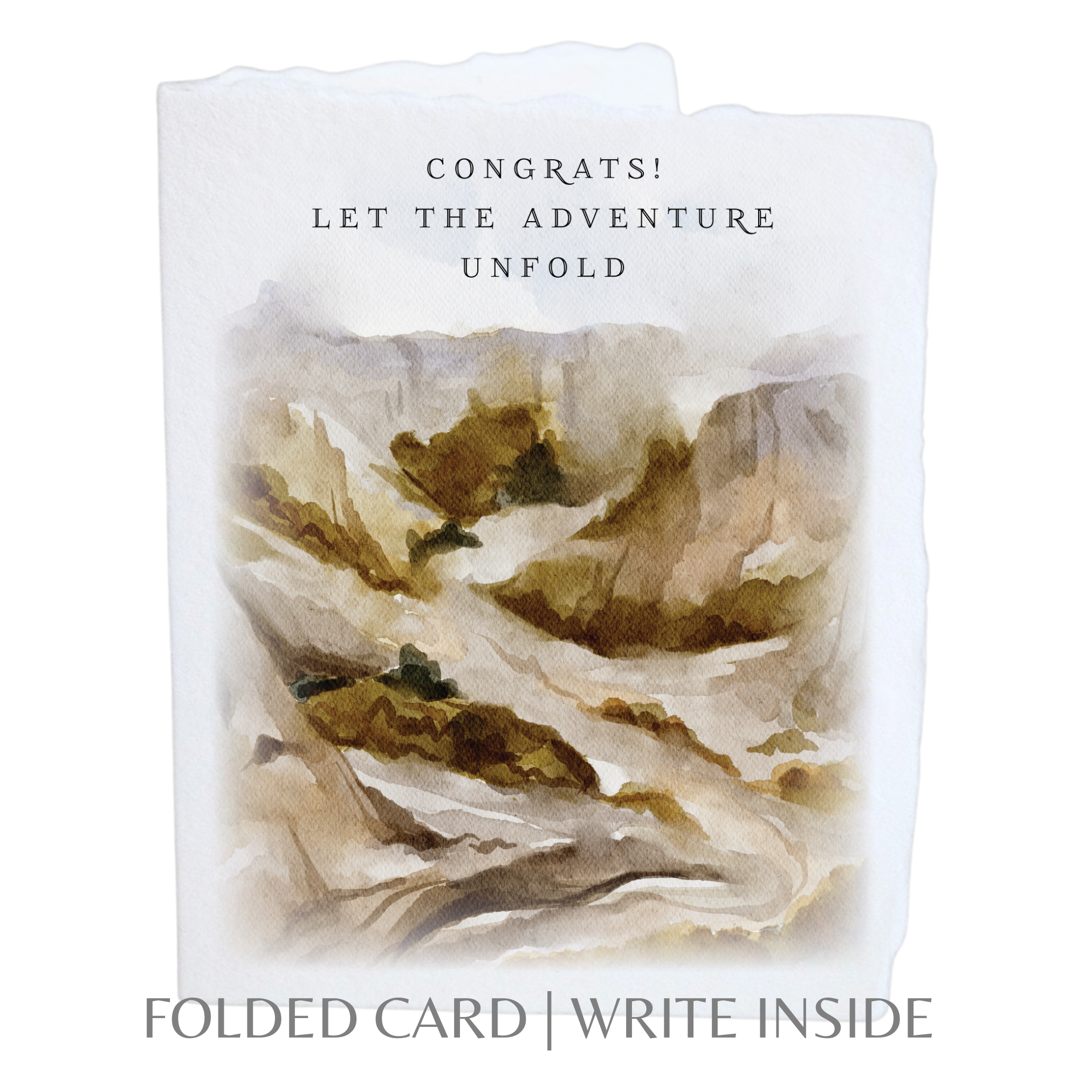Congrats Let the Adventure Unfold | Eco-Friendly Greeting Card