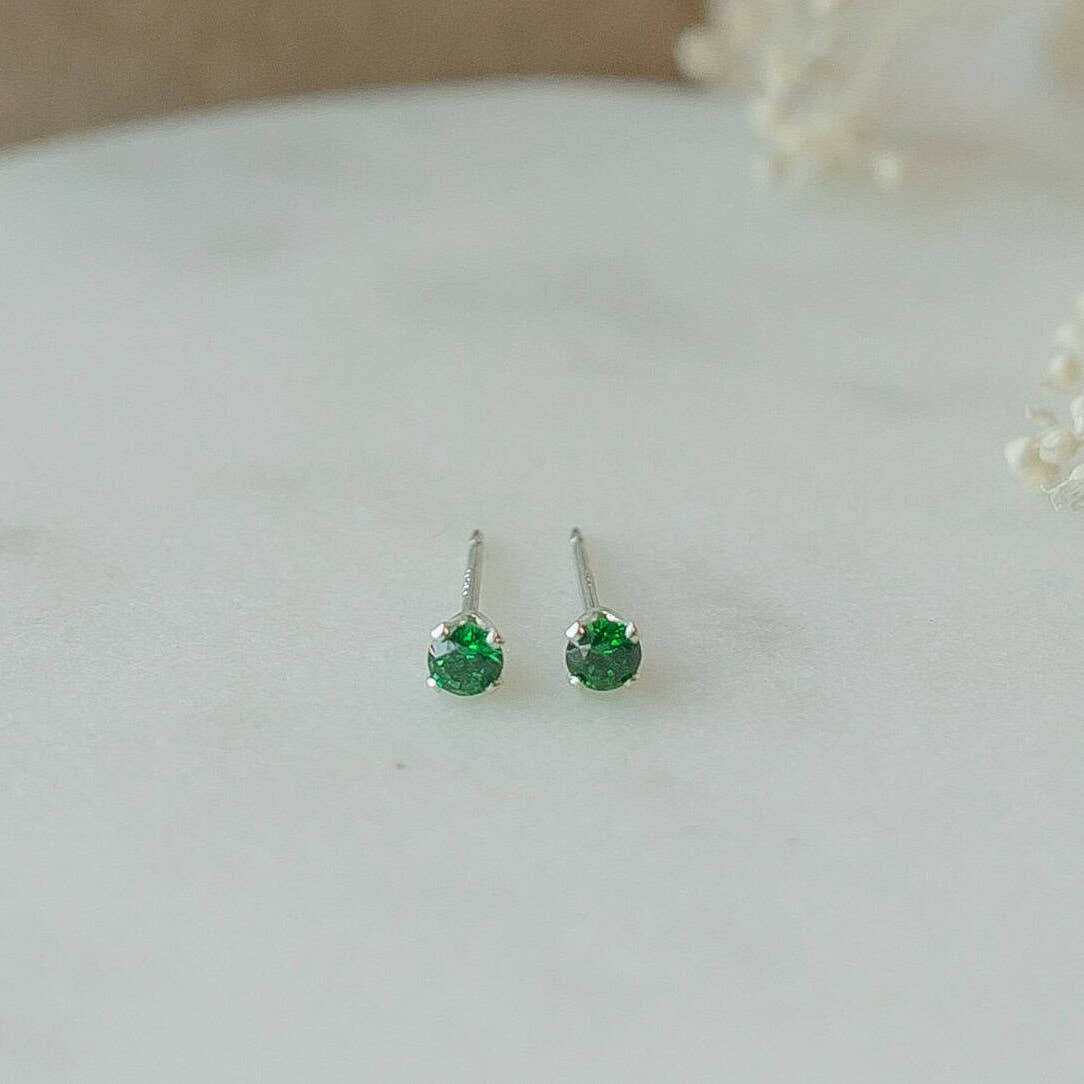 Crystal Stud Earrings- Assorted Stones/Posts