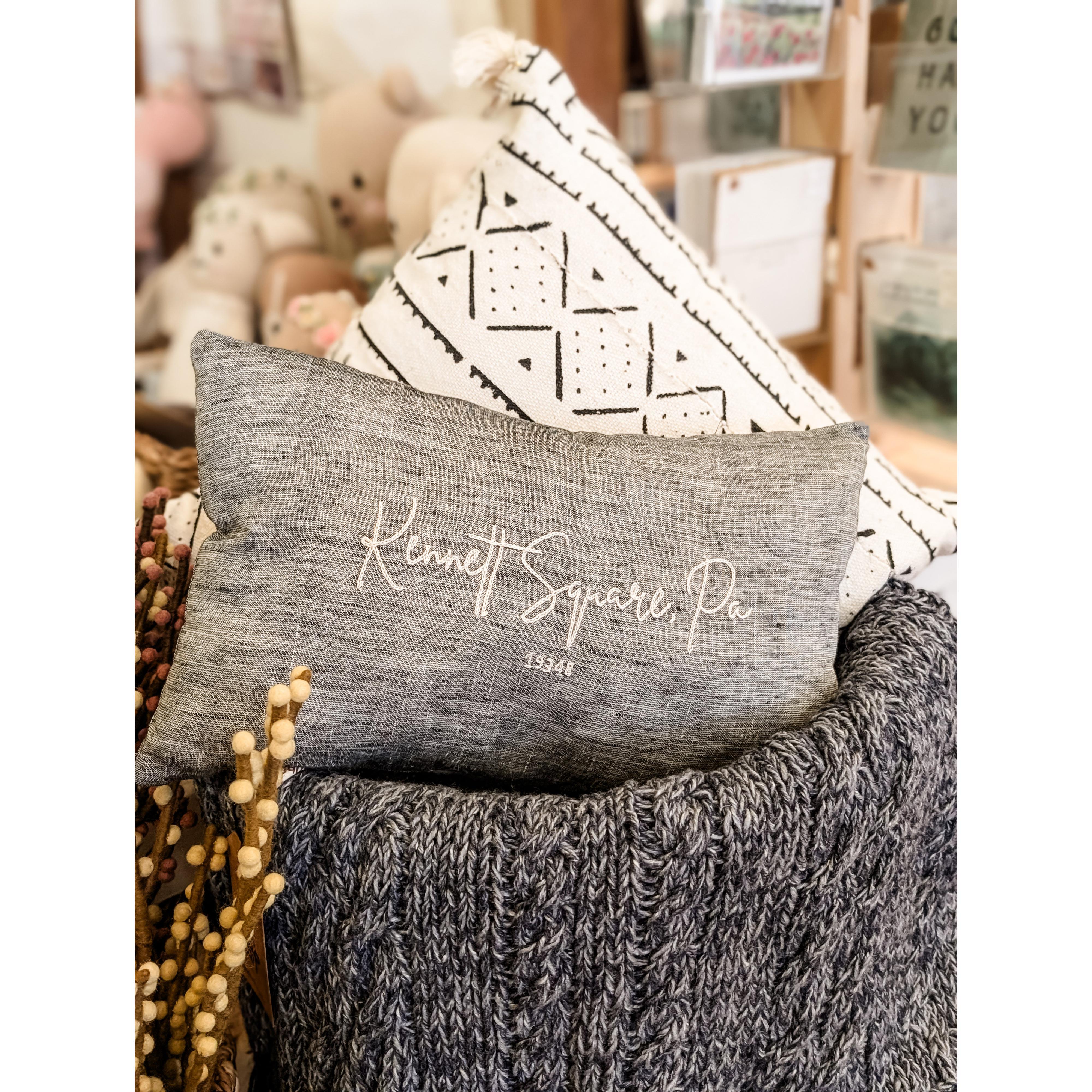 Custom Kennett Square Lumbar Pillow (*Local Pickup/Local Delivery Only)