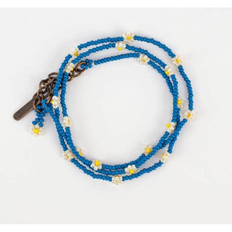 Daisy Chain Wrap Bracelet/Necklace- Assorted Colors
