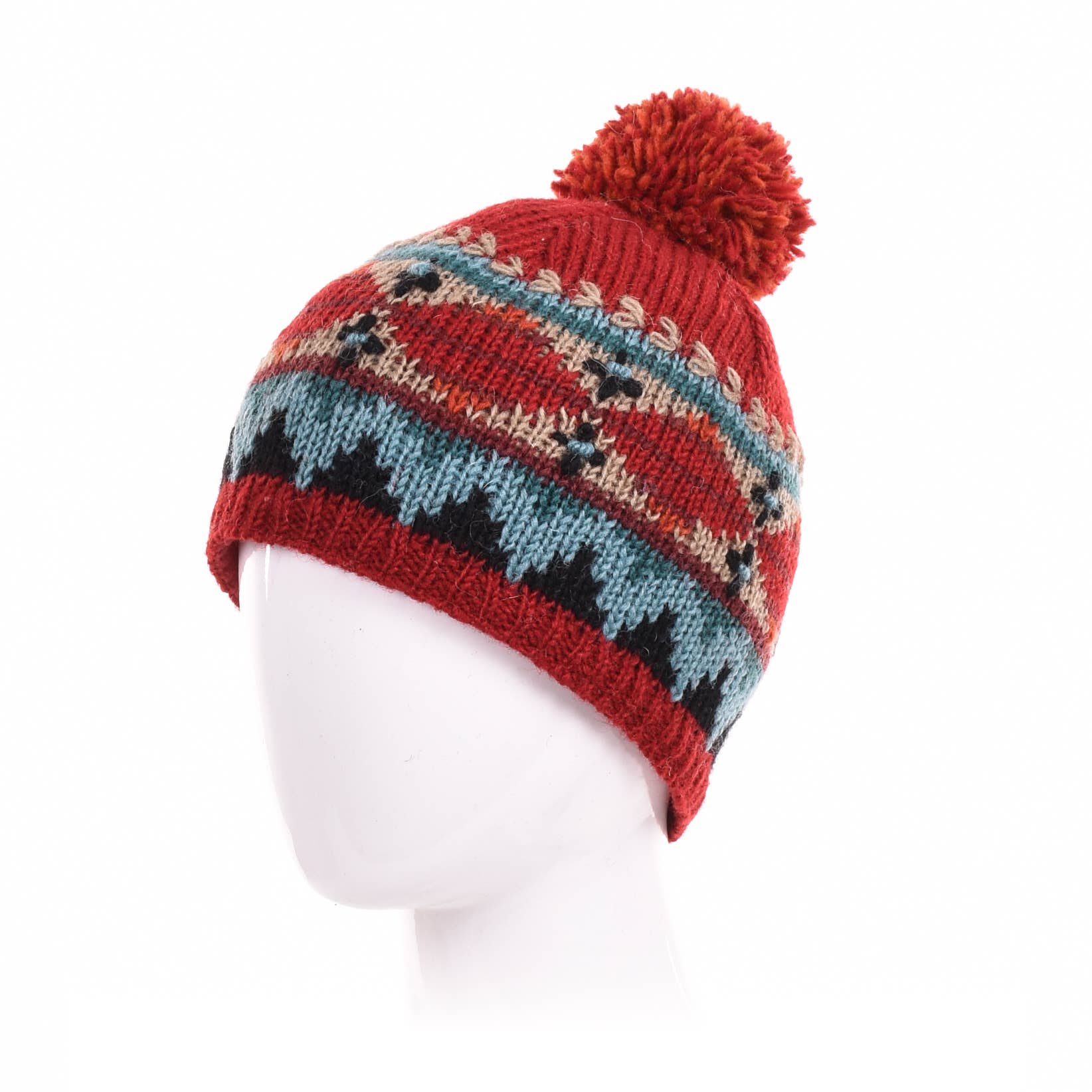Dakotah Beanie -Wool Knit Pom Hat- Assorted Colors