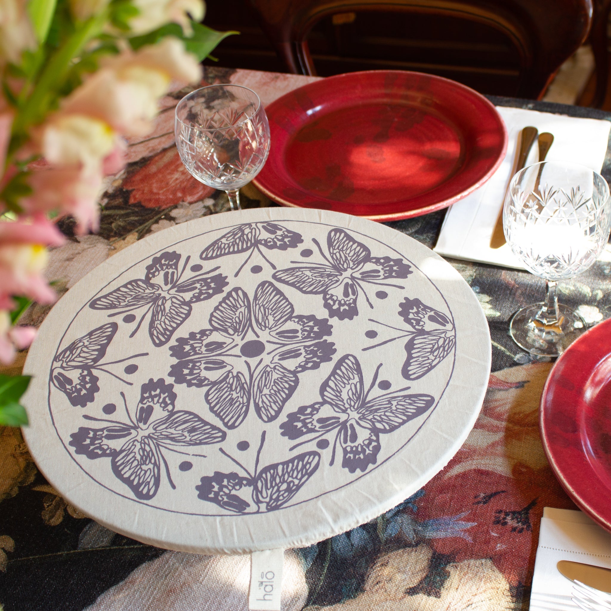 Dish Cover- Extra Large- Butterflies