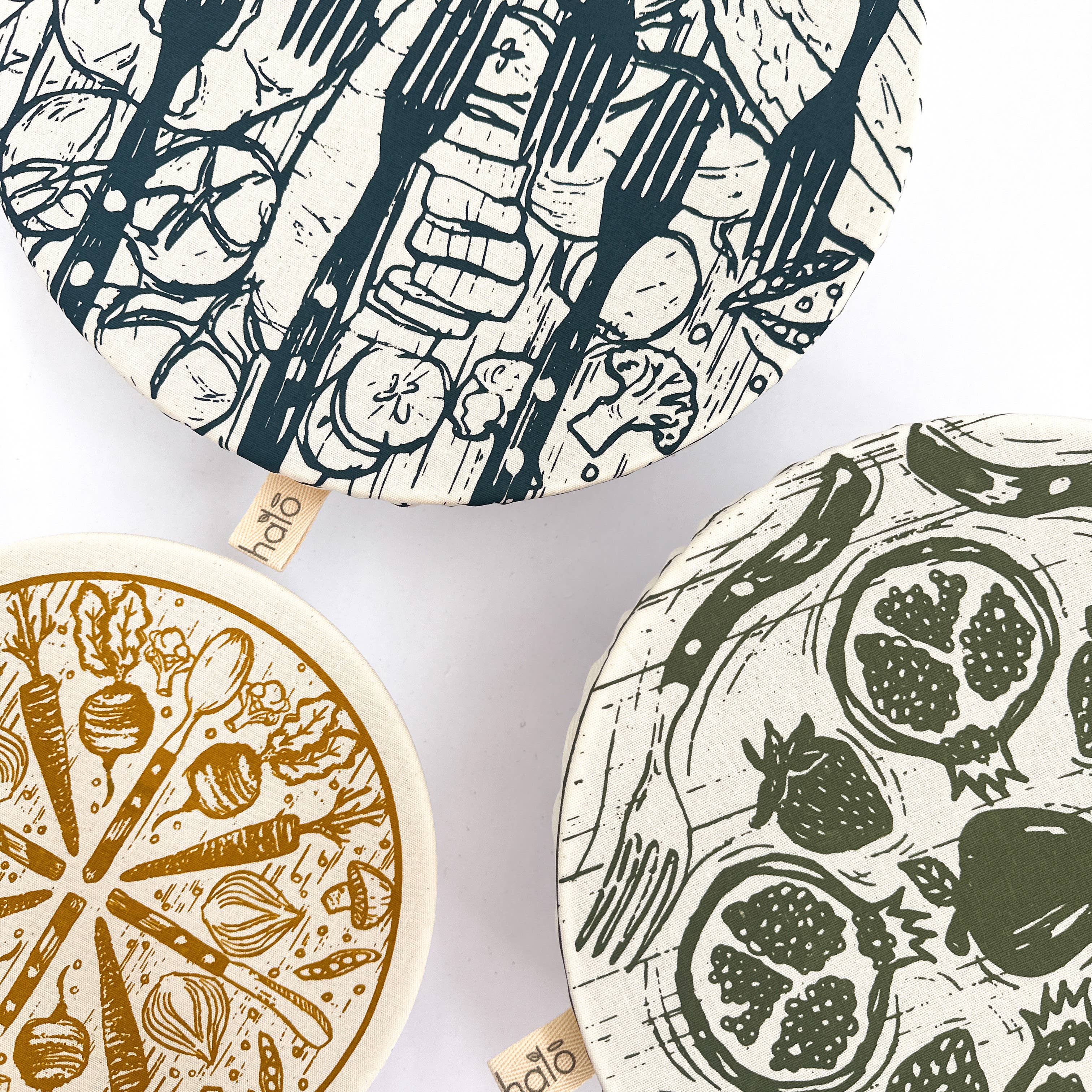 Dish Cover- Large Set of 3- Farm to Table