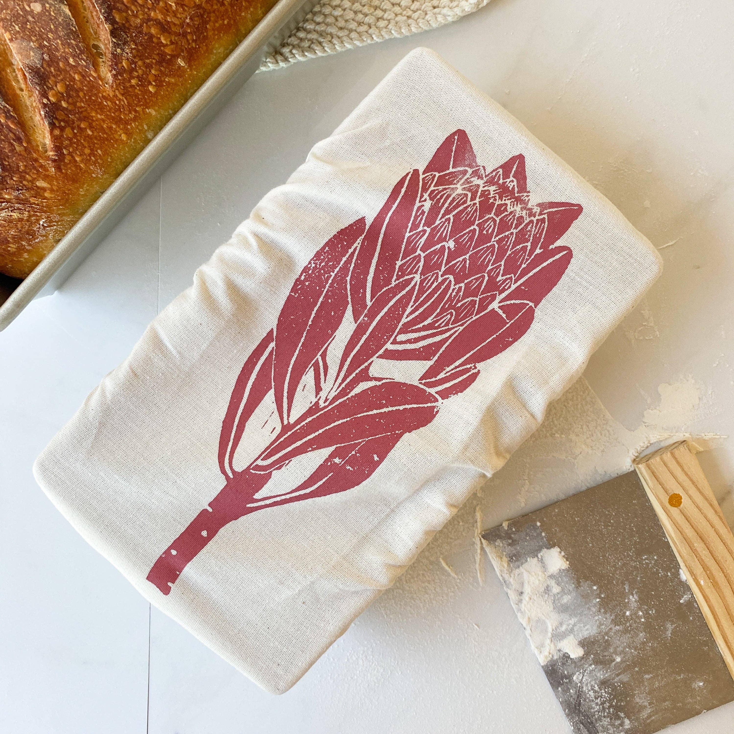 Dish Cover- Loaf Pan- Protea Print