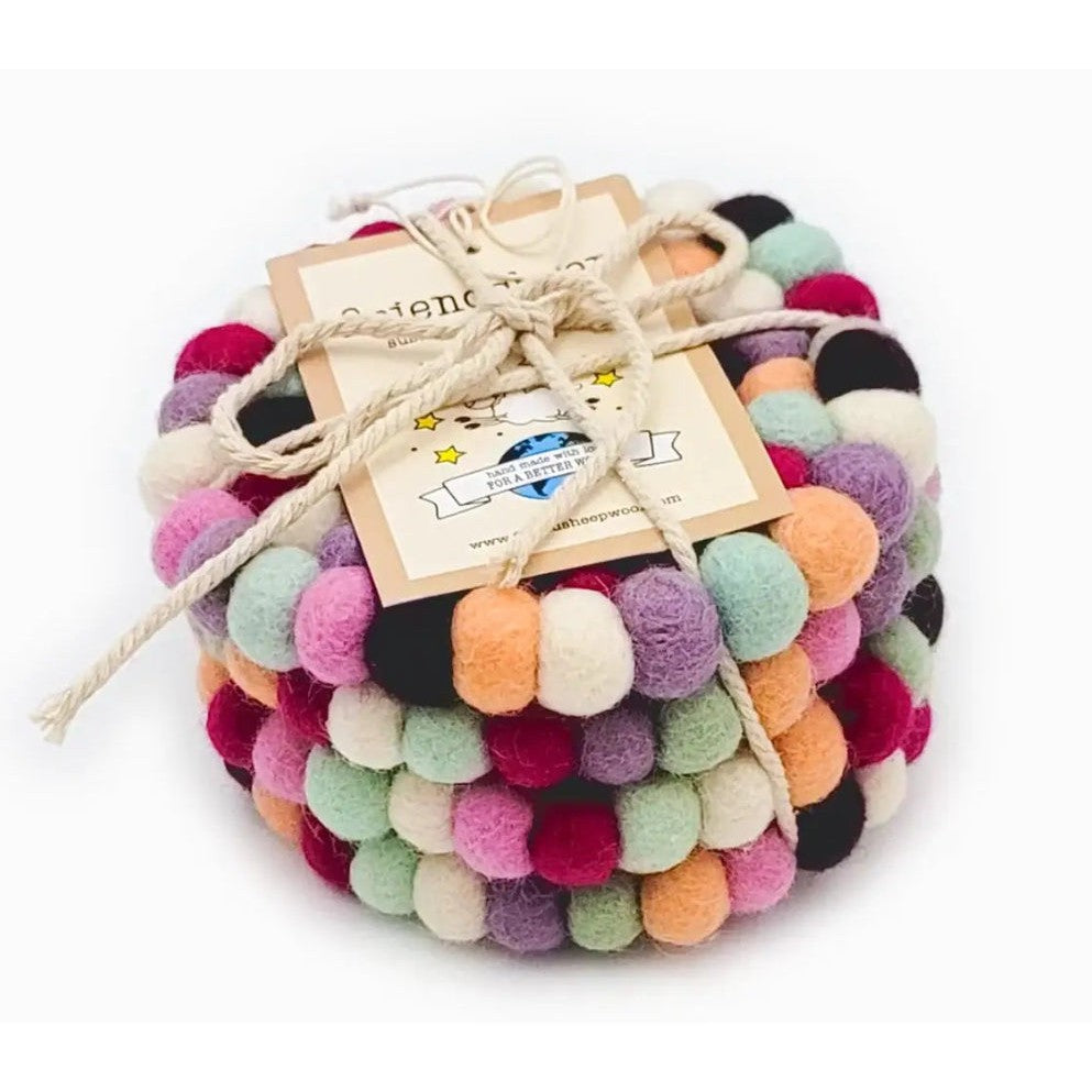 Eco Coasters-Set of 4- Assorted Colors