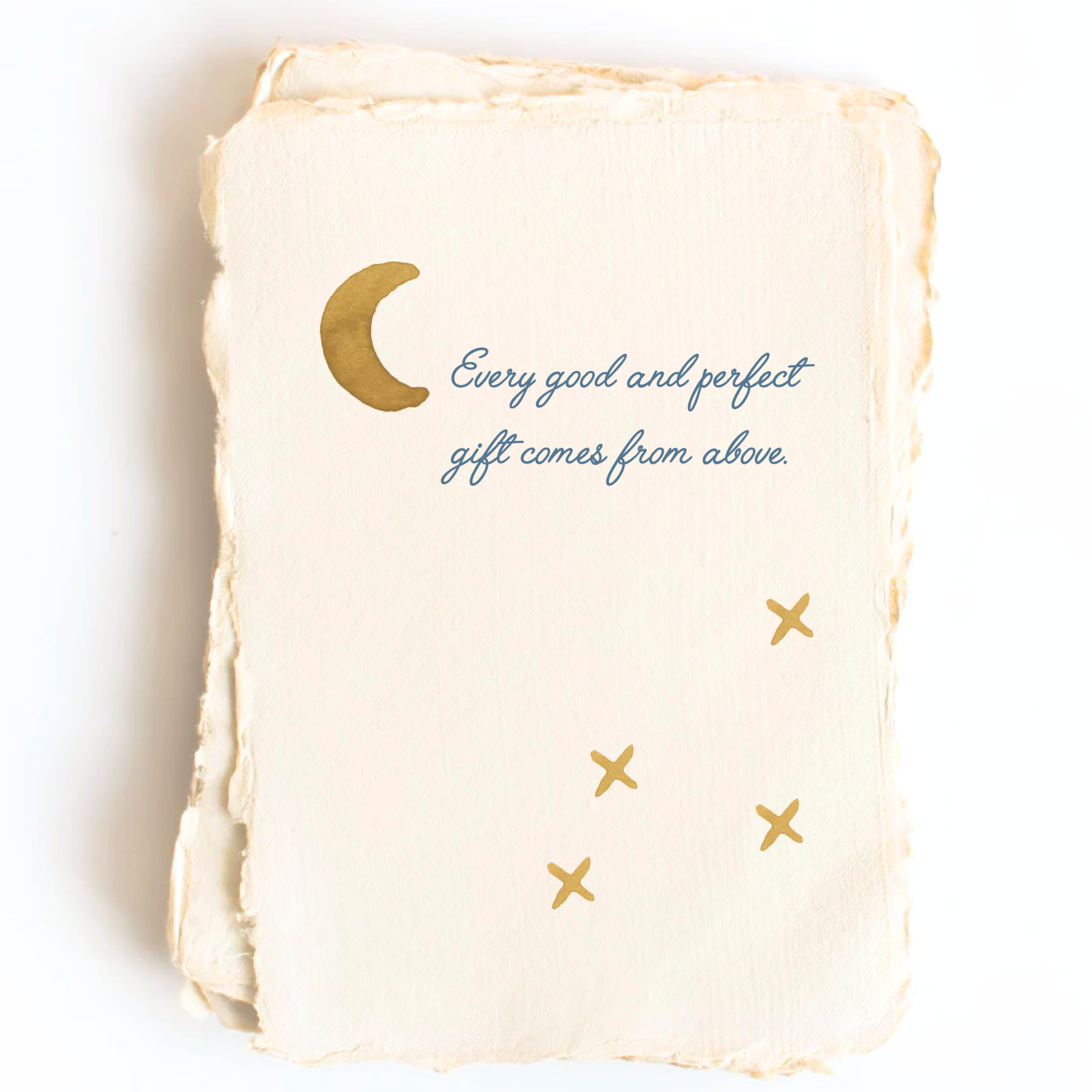 "Every Good & Perfect Gift" Baby Congrats Greeting Card