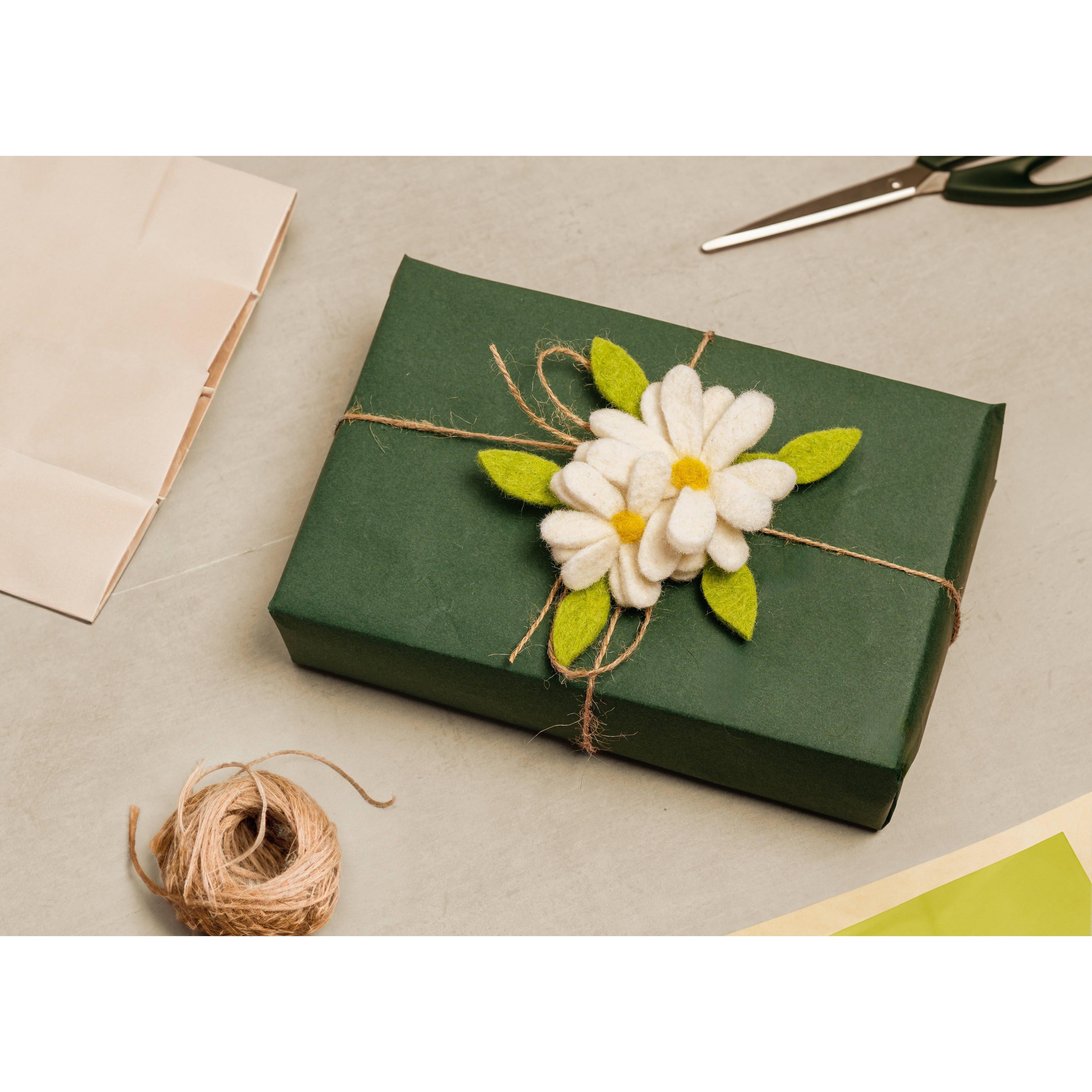 Felt Daisy Wire Gift Wrap