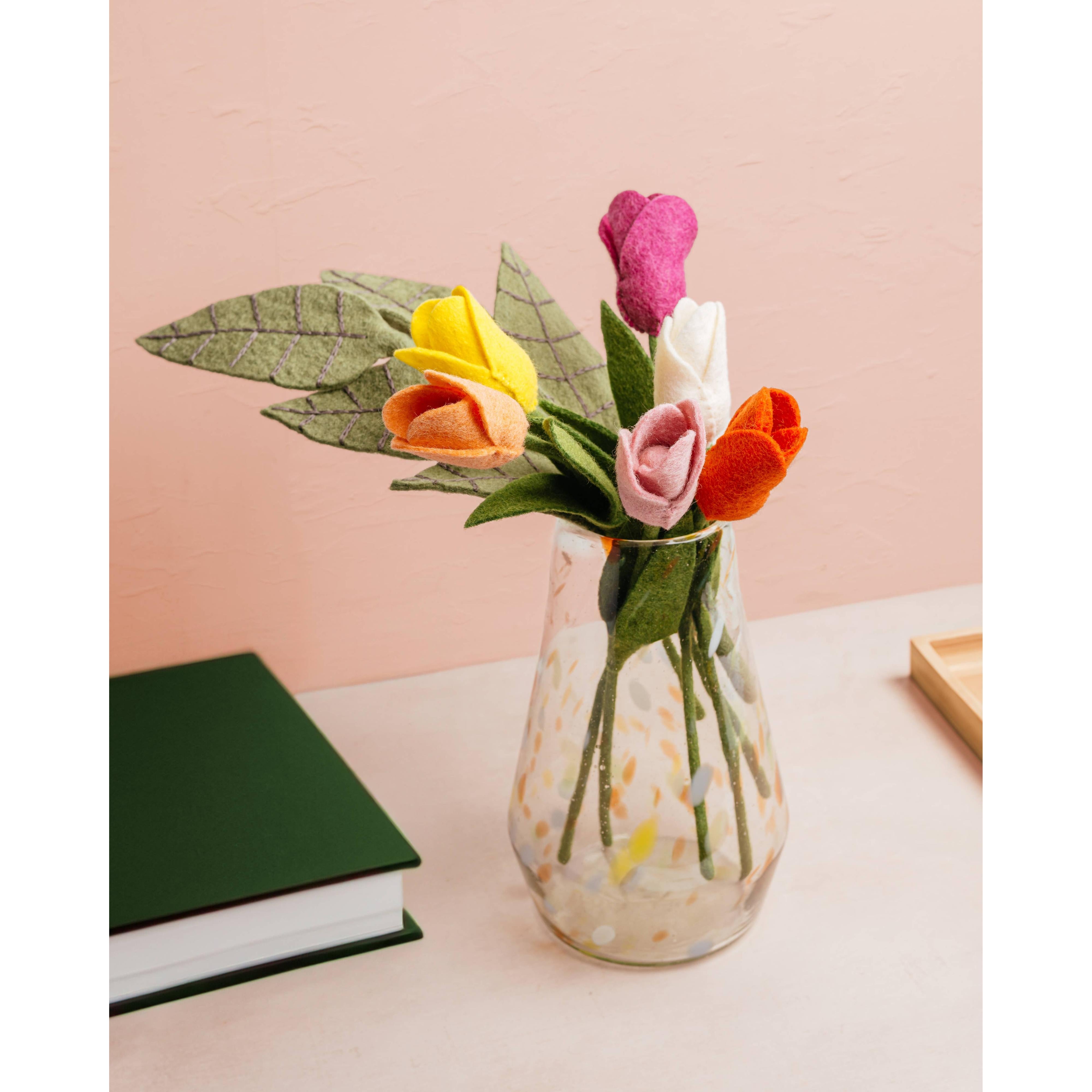 Felt Dutch Tulip Flower- Assorted Colors- Sold Individually