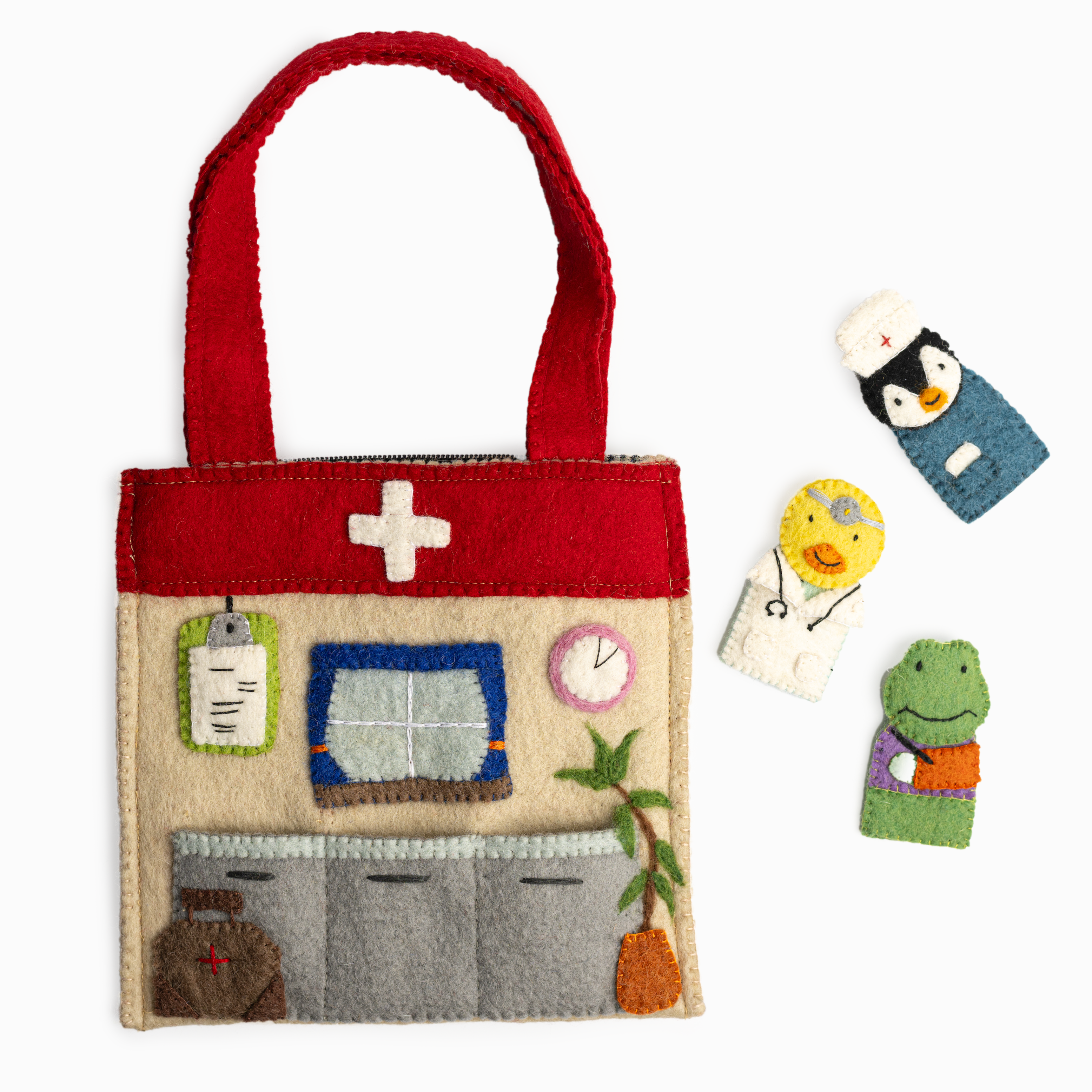 Felt Healthcare Puppet Bag