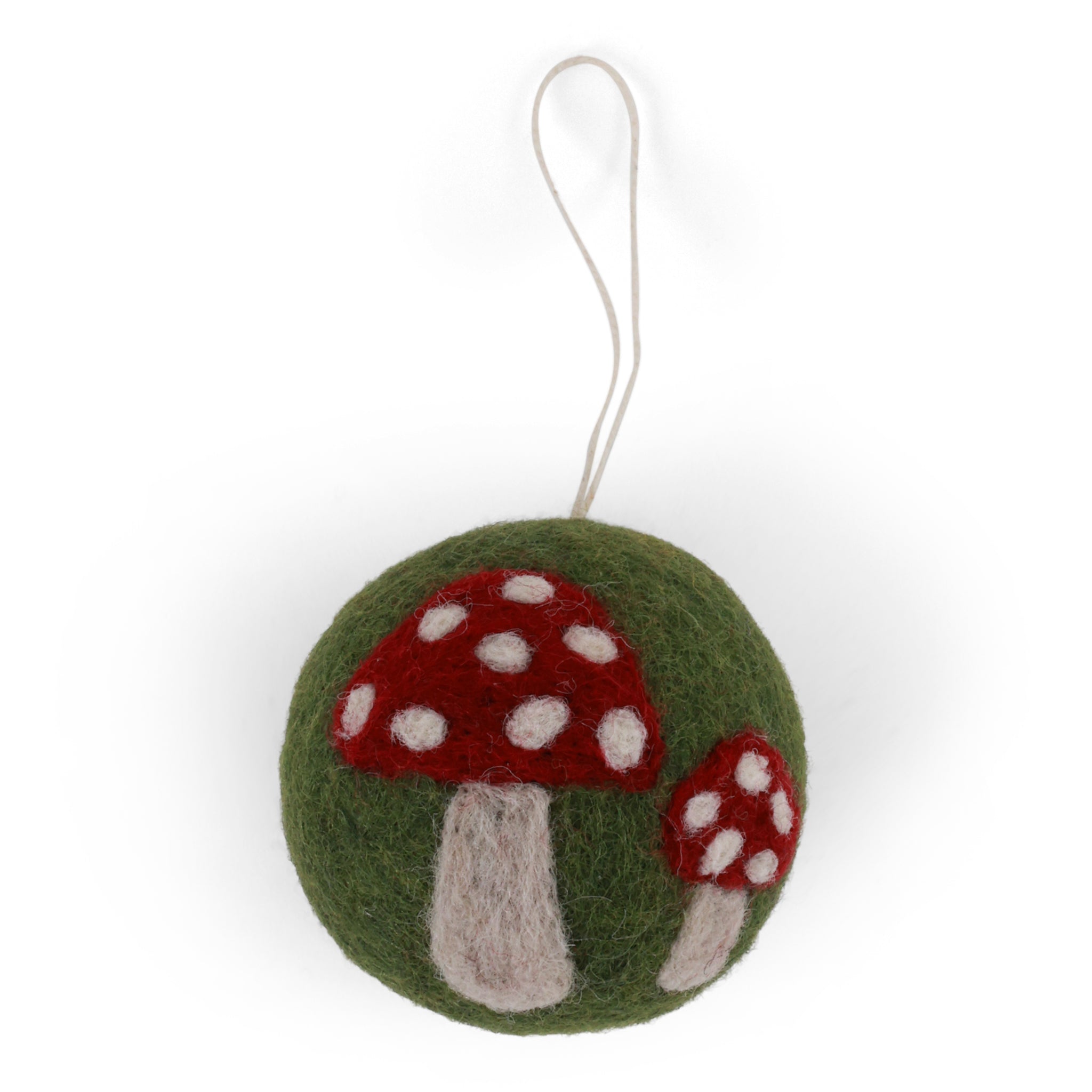 Felt Mushroom Bauble- Assorted Colors- Sold Individually