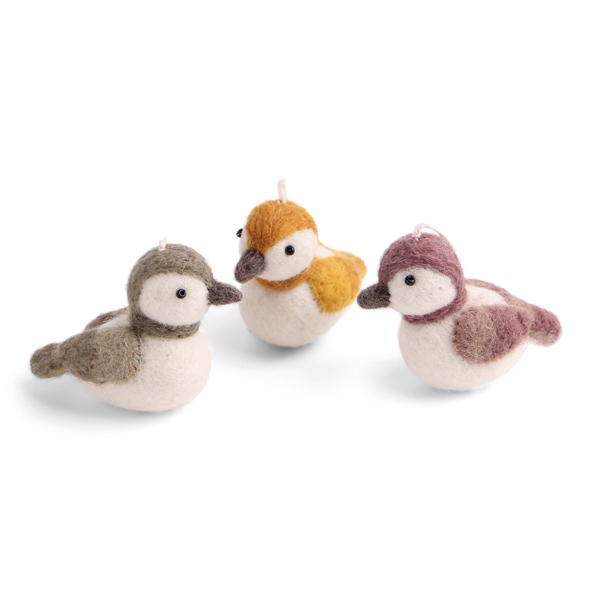 Felt Sparrow Ornament- Assorted Colors- Sold Individually