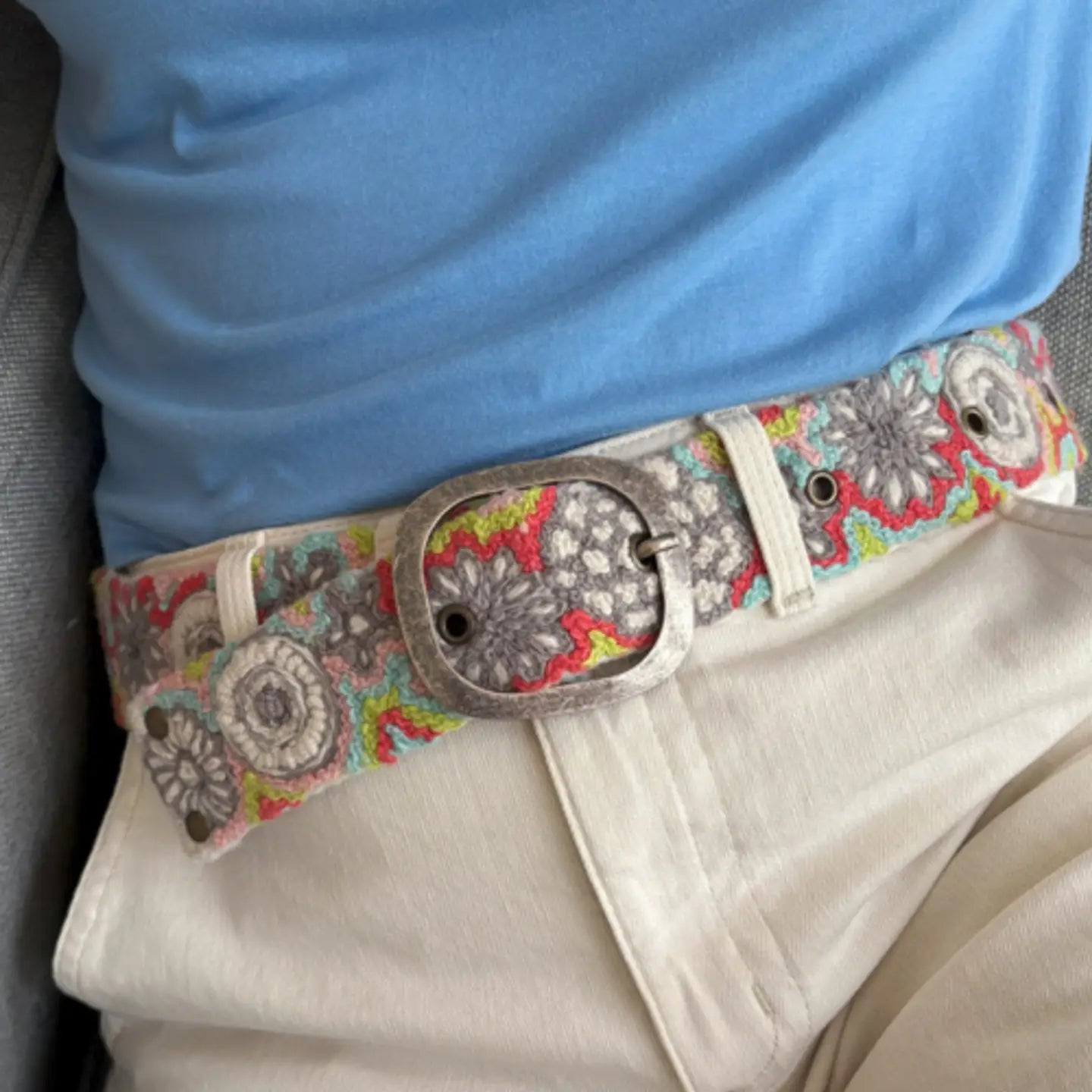 Flower Power Wool Belt- Assorted Sizes