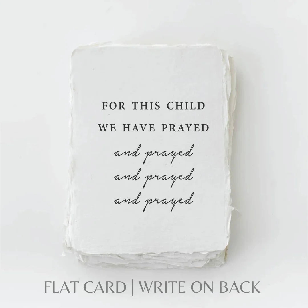 For this child we have prayed- Greeting Card