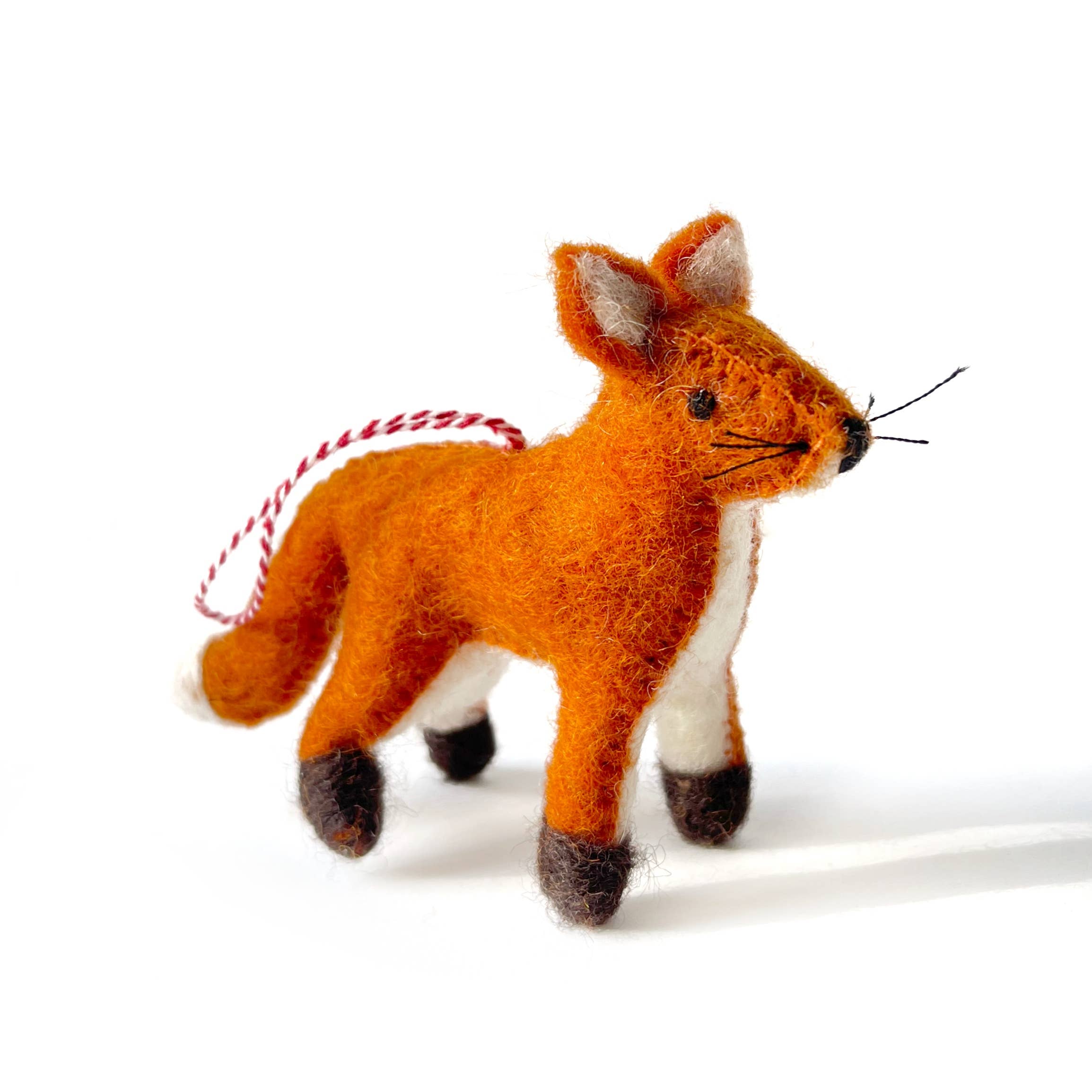 Fox Felt Wool Ornament