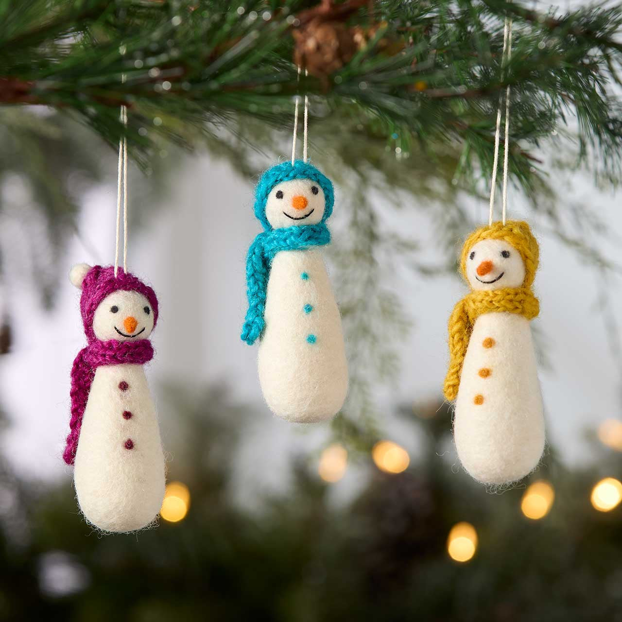 Frosty Friend Ornament- Assorted Hat/Scarf Colors- Sold Individually