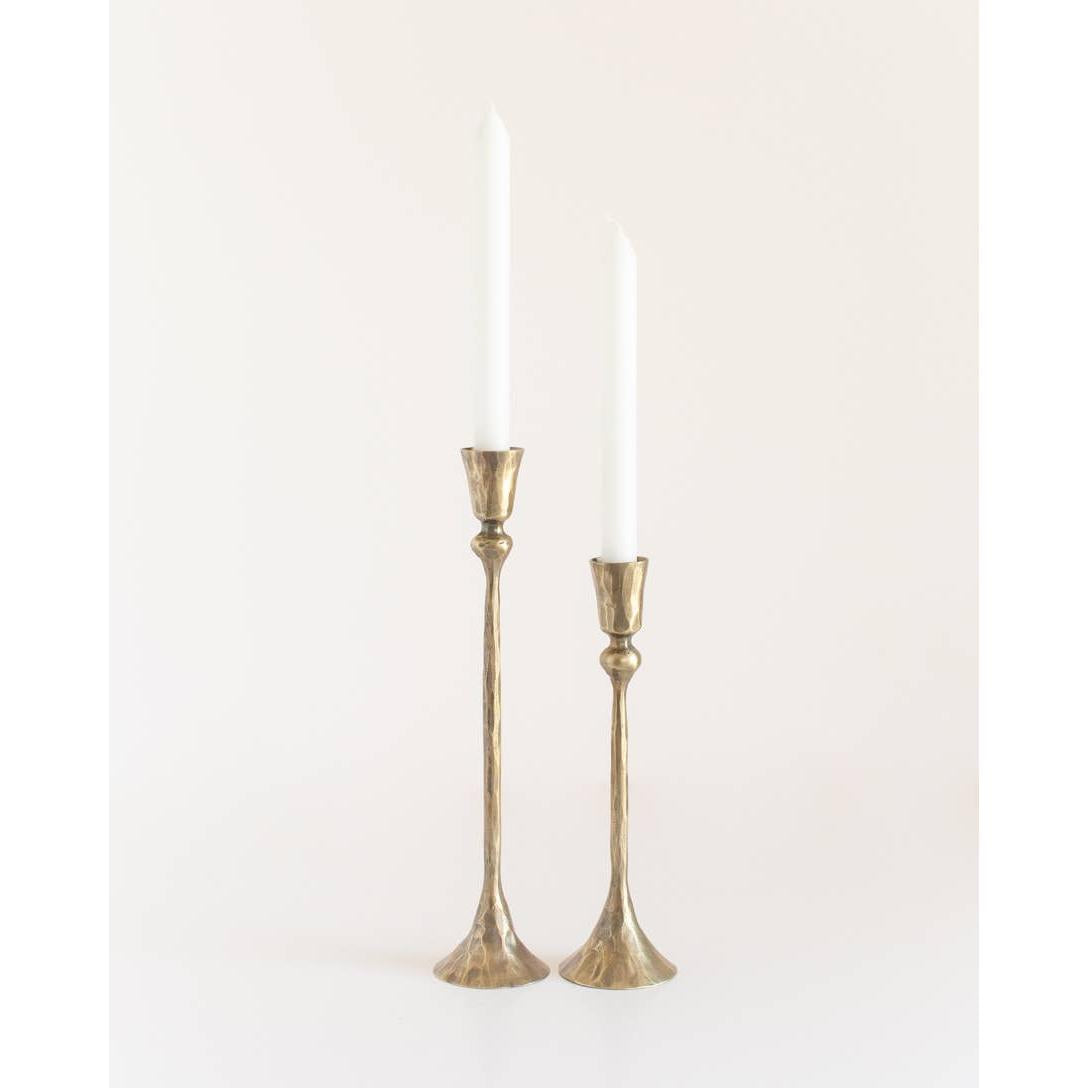 Gemini Hand-Forged Iron Candle Stands- Assorted Colors/Sizes- Sold Individually