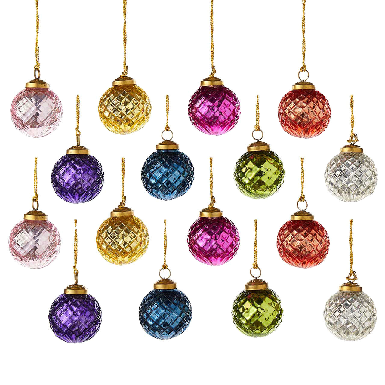 Glass Ornaments - Assorted Colors/Styles - Sold Individually